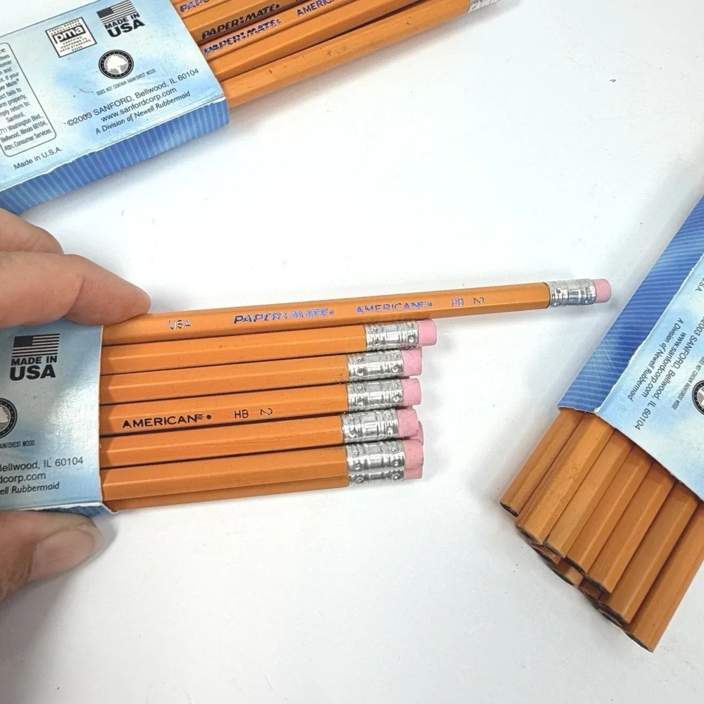 VTG 2003 NEW LOT of 3 Packs (36)Paper Mate American Classic Wood Pencils HB #2